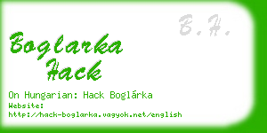 boglarka hack business card