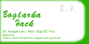 boglarka hack business card